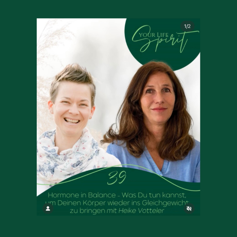Jetzt reinhören: Podcast Hormone in Balance Podcast Hormone in Balance mit Heike Votteler -Expertenwissen zu Hormonen und Stressregulation für Frauen.